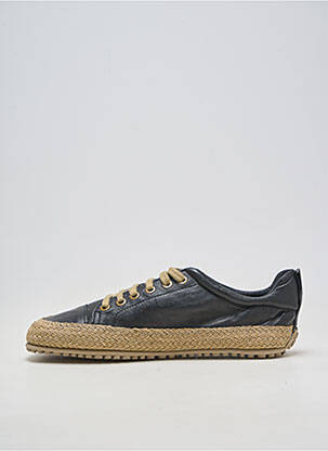 Baskets matière lisse talon plat jusqu'à 3cm noir ZAPATO FEROZ femme