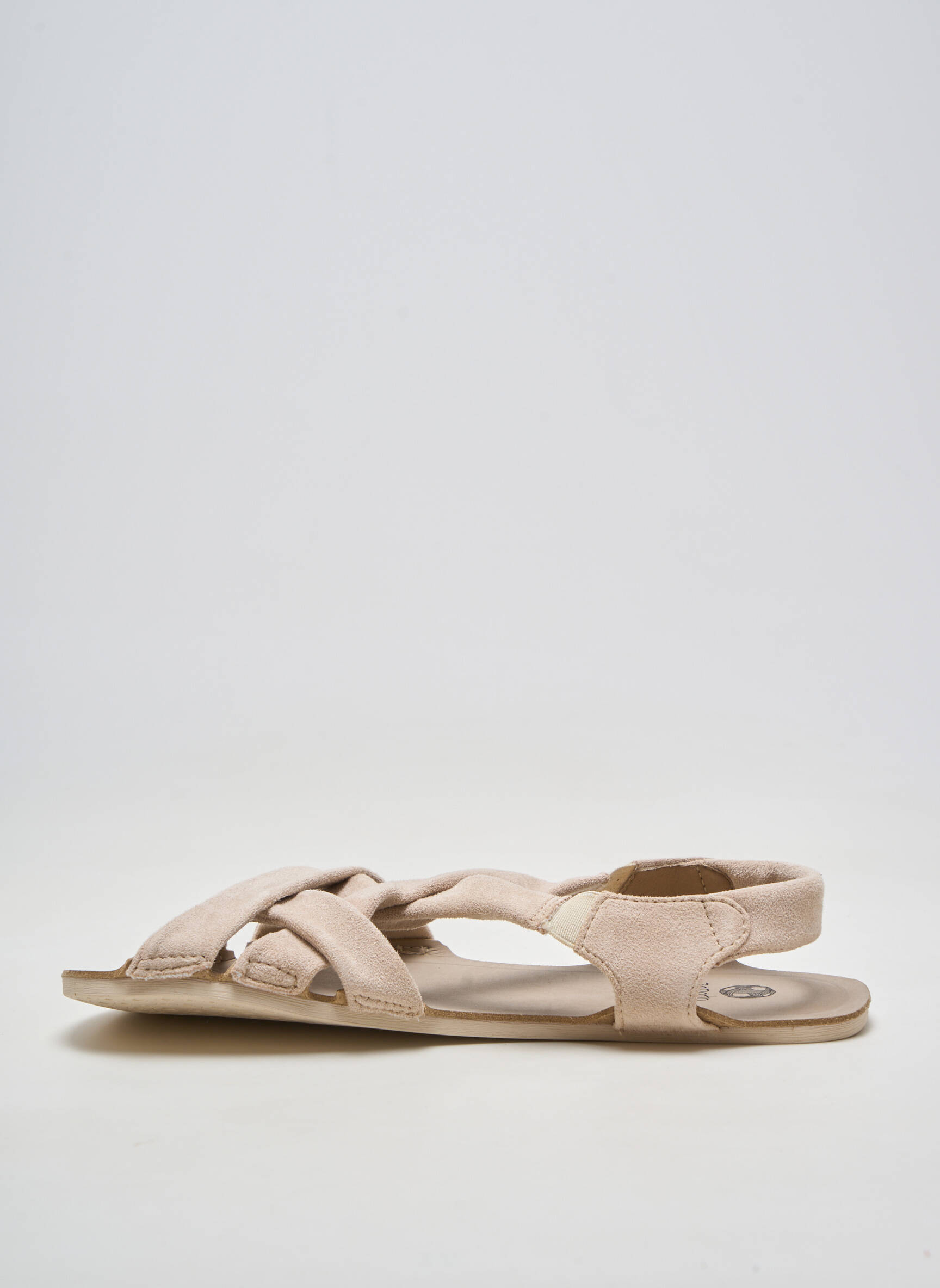 Sandales/nu pieds talon plat jusqu'à 3cm beige ZAPATO FEROZ femme