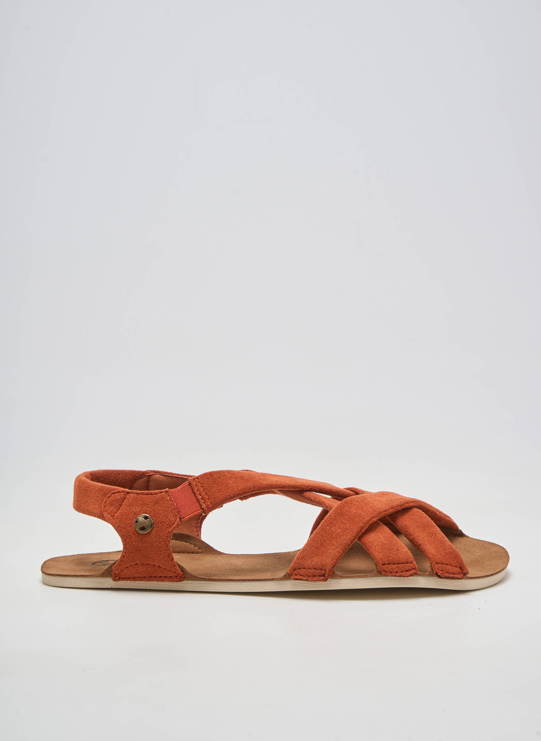 Sandales/nu pieds talon plat jusqu'à 3cm marron ZAPATO FEROZ femme