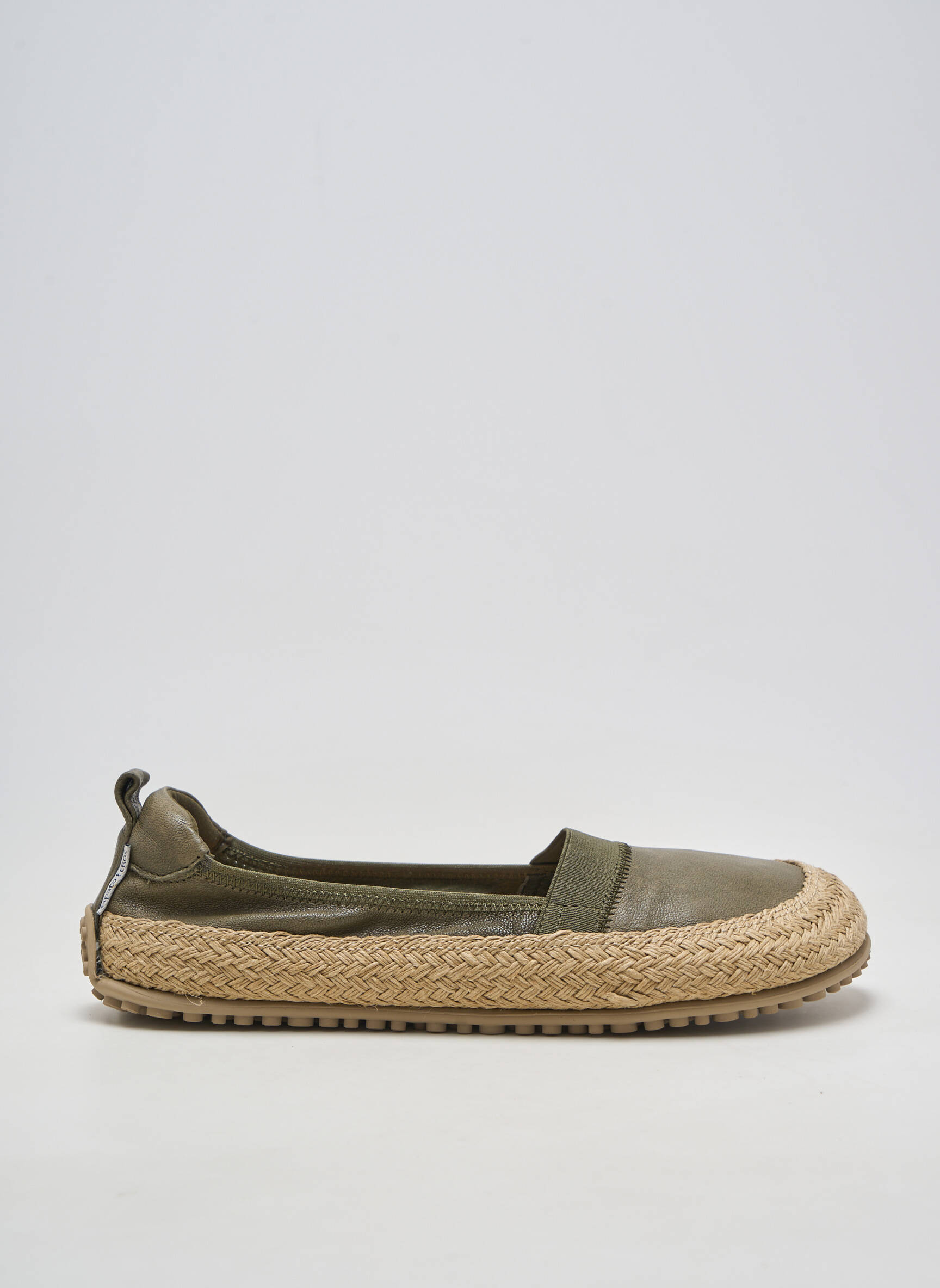 Ballerines matière lisse talon plat jusqu'à 3cm vert ZAPATO FEROZ femme