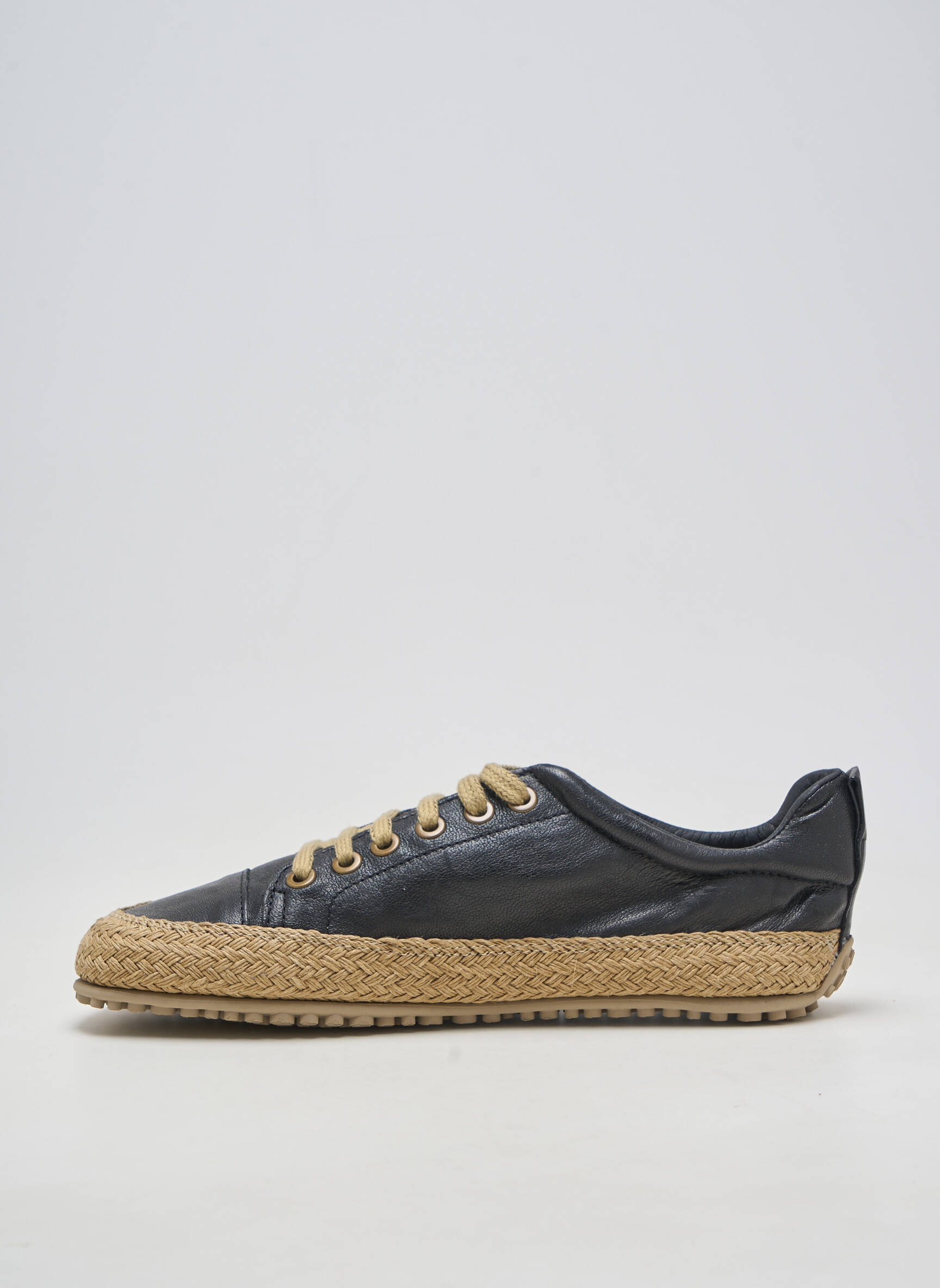 Baskets matière lisse talon plat jusqu'à 3cm noir ZAPATO FEROZ femme