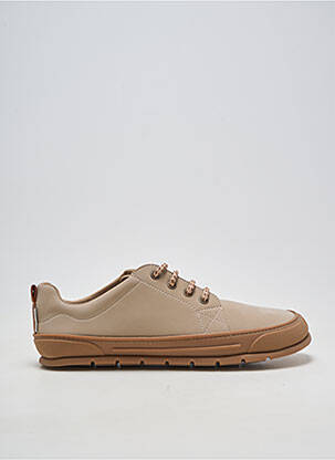 Baskets matière lisse bout rond beige ZAPATO FEROZ homme