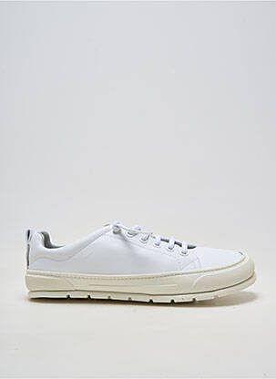 Baskets matière lisse bout rond blanc ZAPATO FEROZ homme