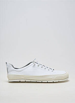 Baskets matière lisse bout rond blanc ZAPATO FEROZ homme