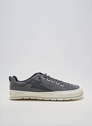 Baskets matière lisse bout rond gris ZAPATO FEROZ homme