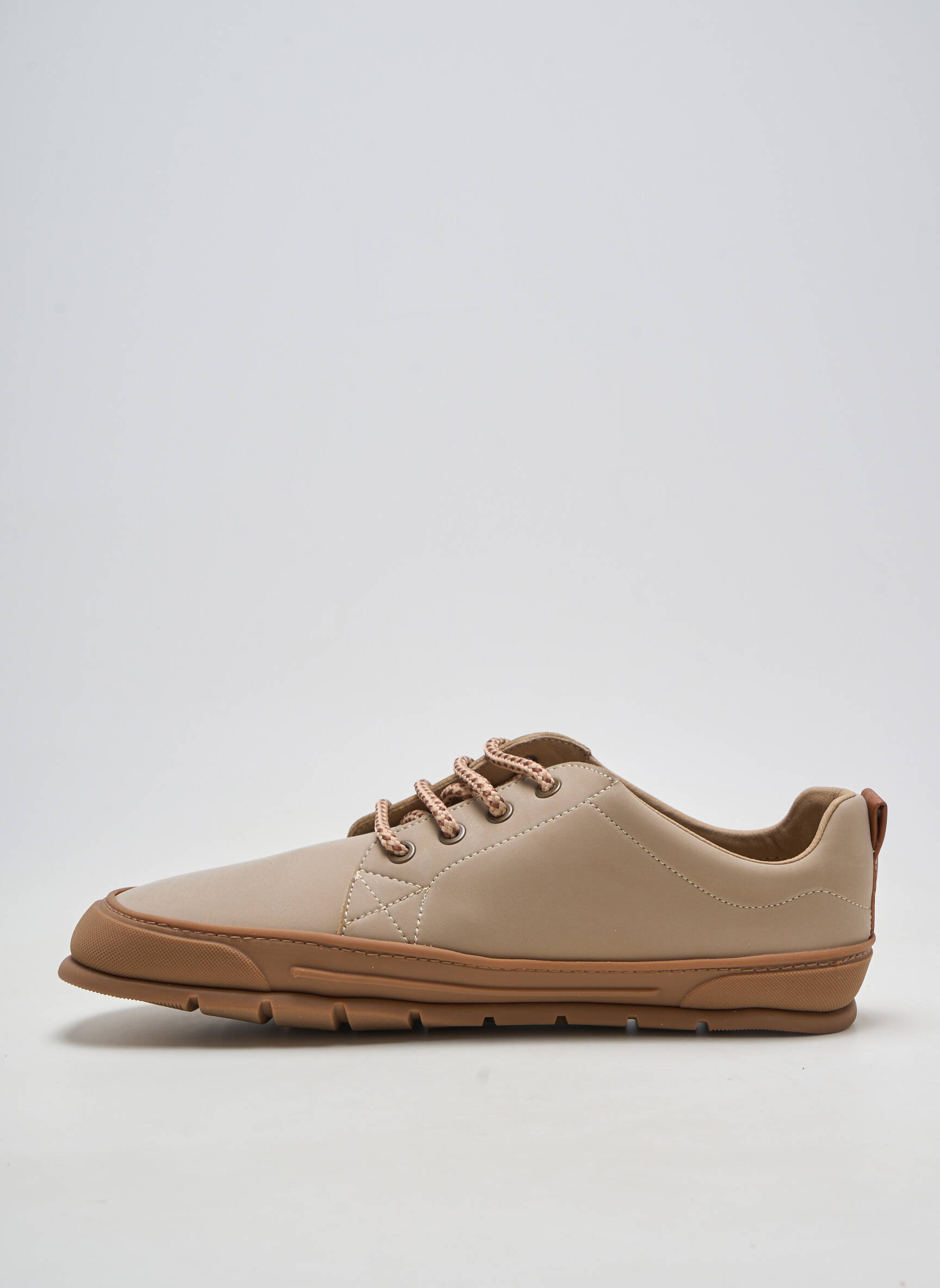 Baskets matière lisse bout rond beige ZAPATO FEROZ homme