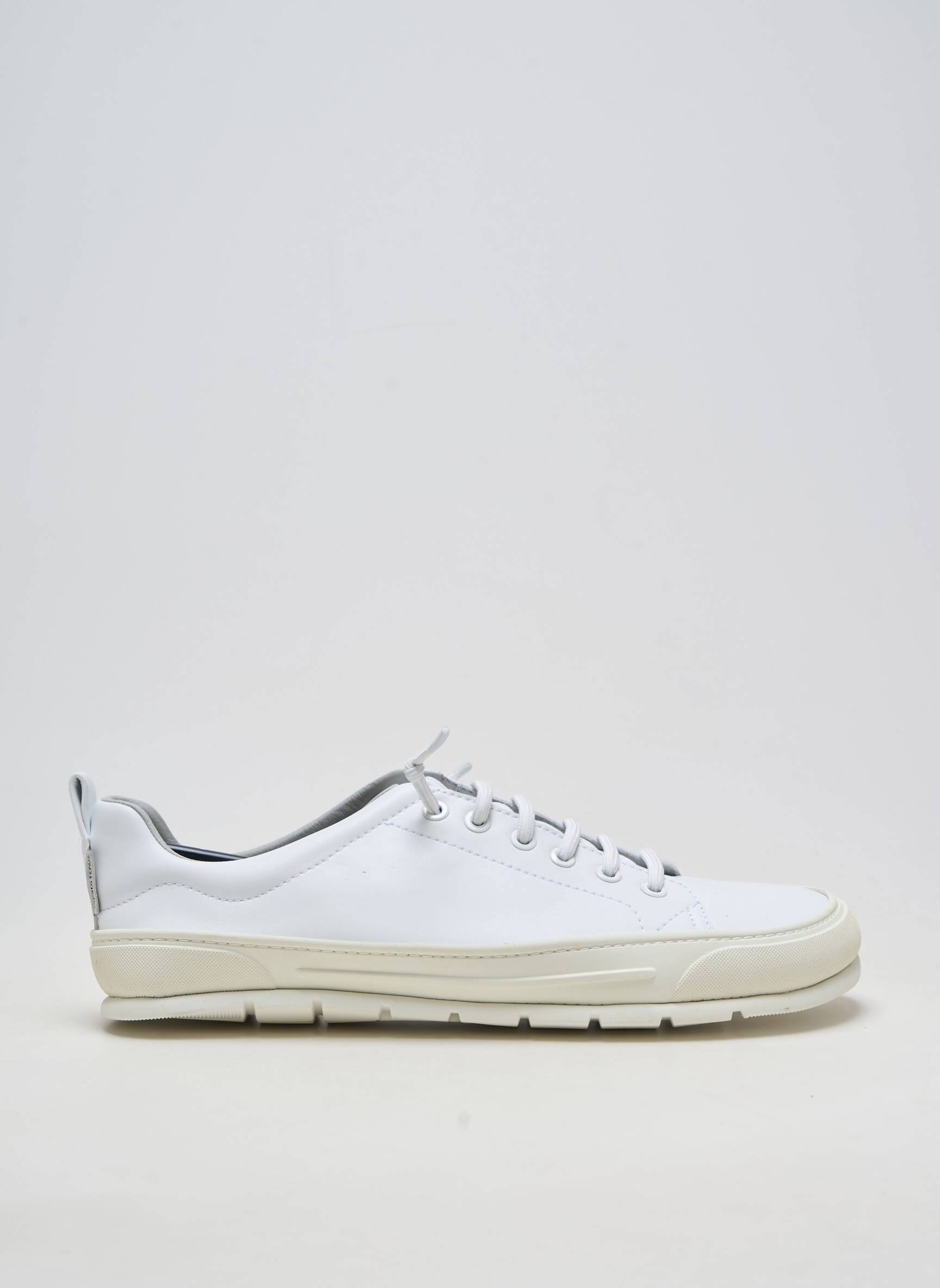 Baskets matière lisse bout rond blanc ZAPATO FEROZ homme
