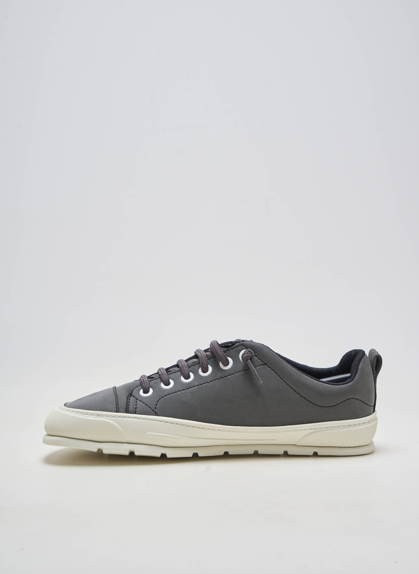 Baskets matière lisse bout rond gris ZAPATO FEROZ homme