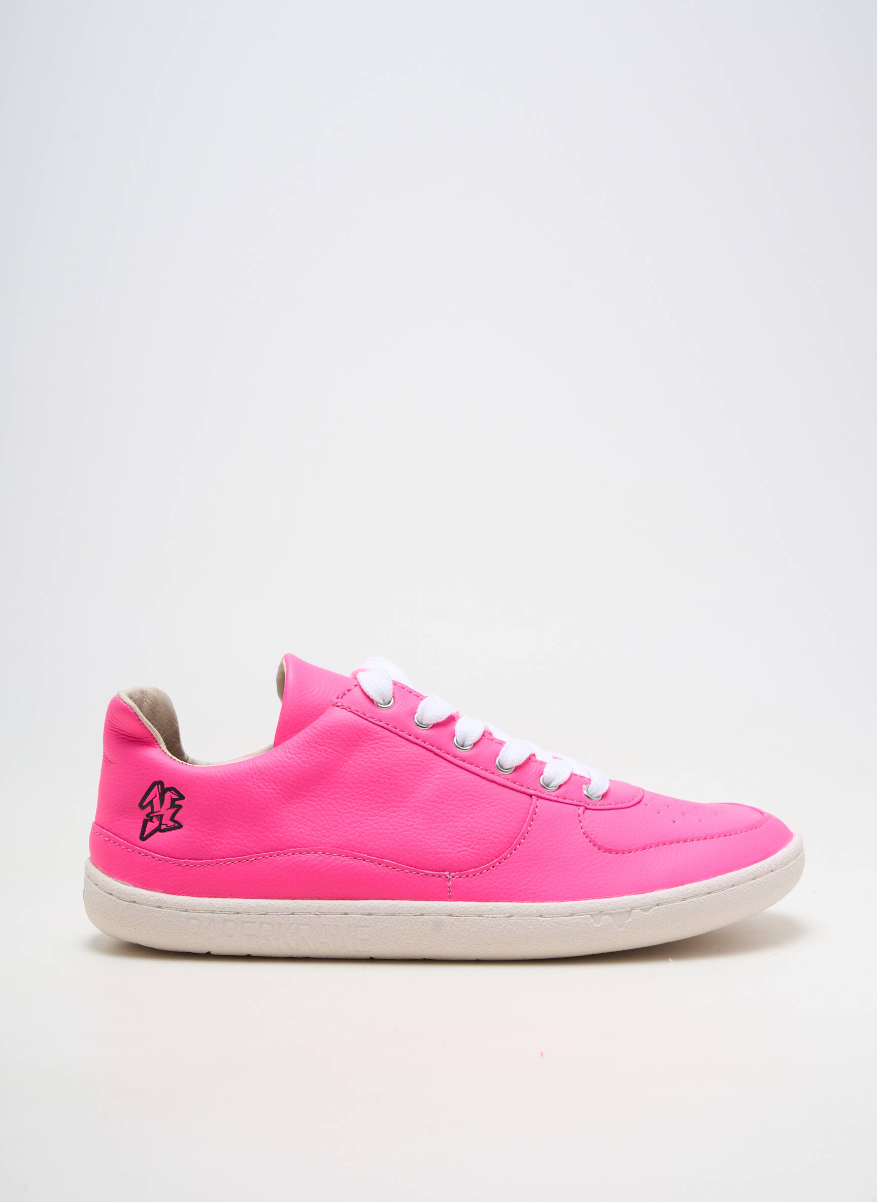 Baskets matière lisse talon plat jusqu'à 3cm rose FLAMINGO femme