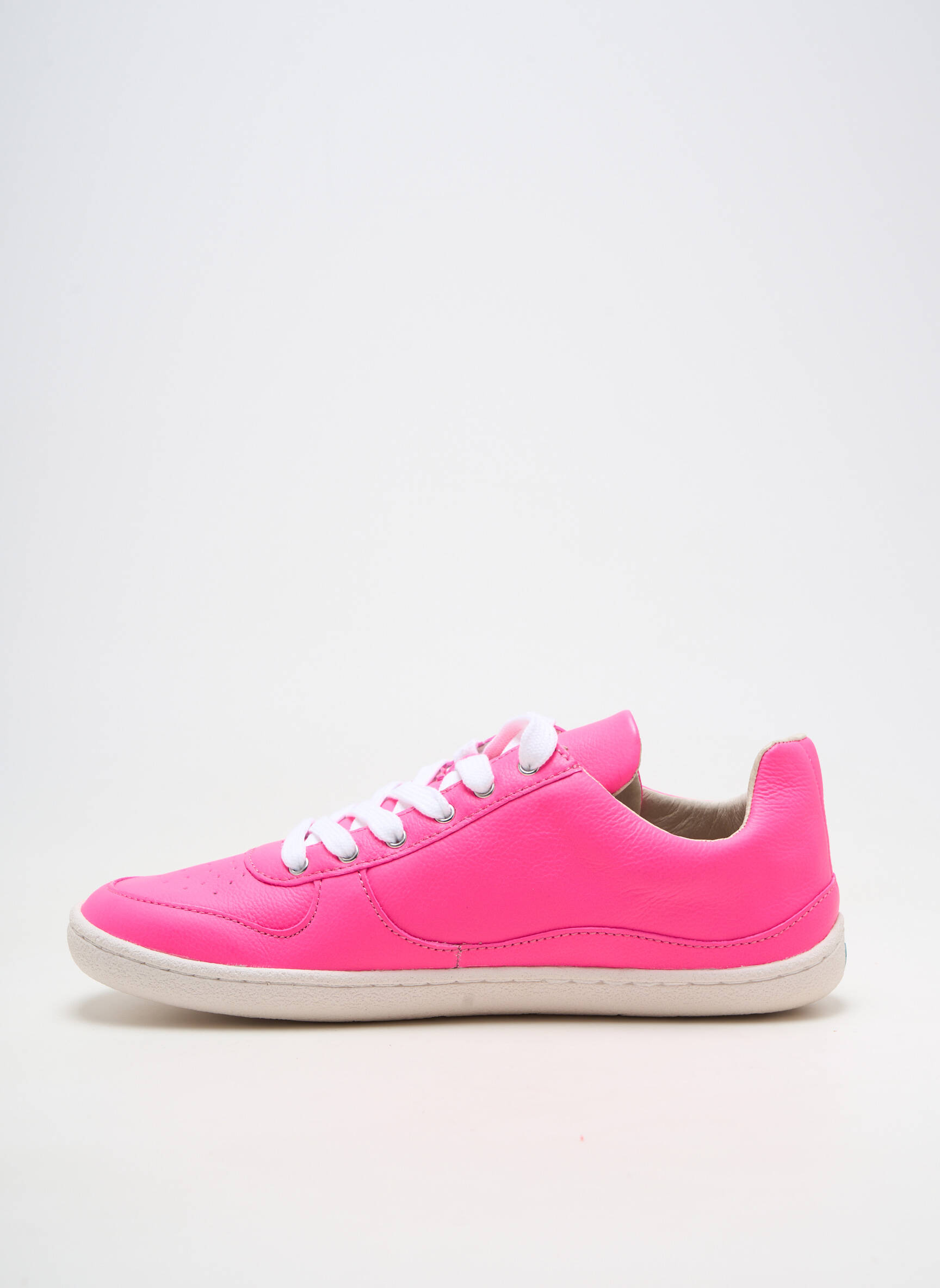 Baskets matière lisse talon plat jusqu'à 3cm rose FLAMINGO femme