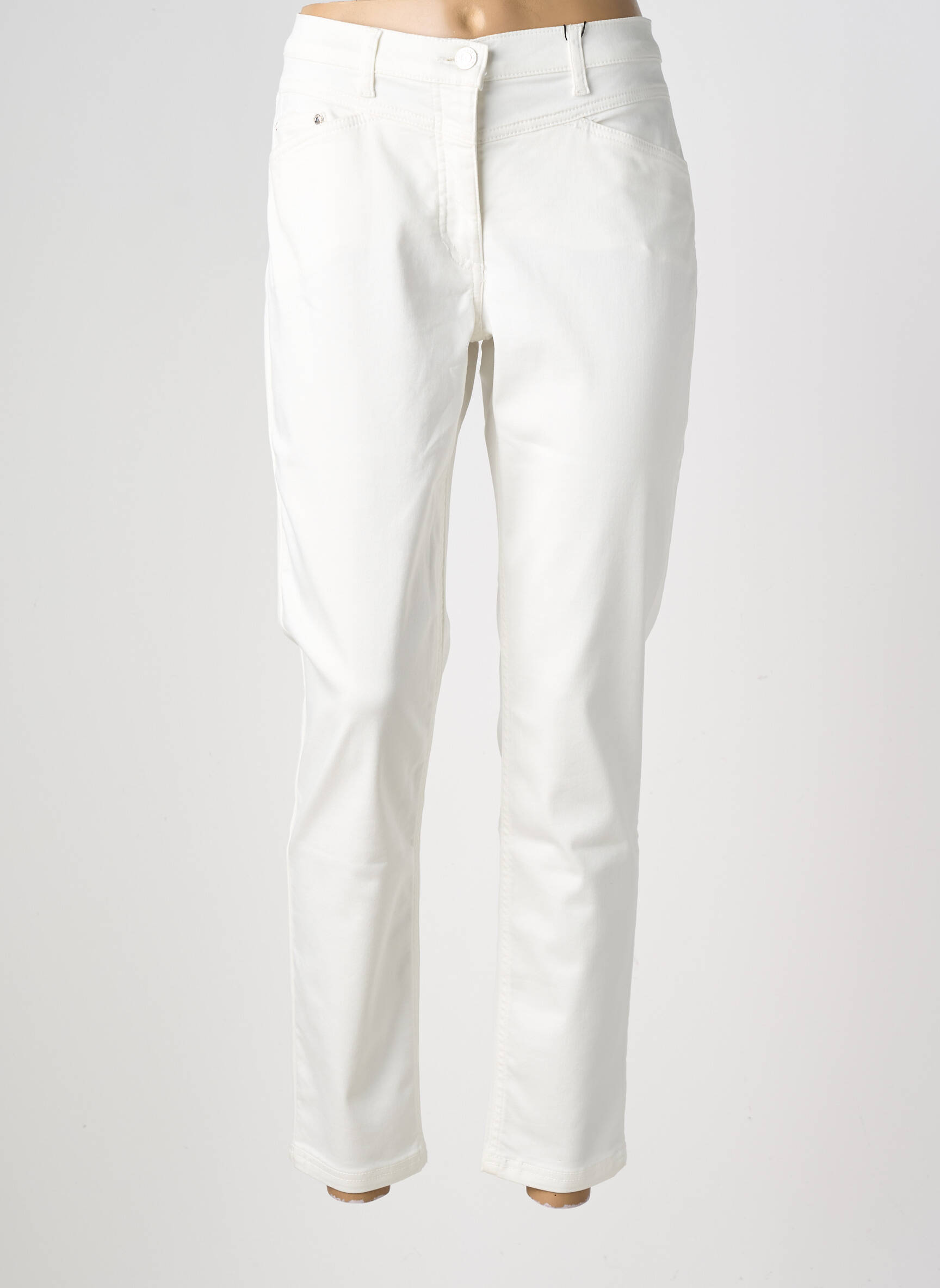 Pantalon slim stretch taille normale blanc BETTY BARCLAY femme