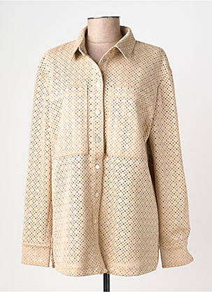 Veste casual tissage suedine beige BETTY BARCLAY femme
