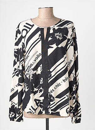 Blouse imprimé fantaisie manches longues noir BETTY BARCLAY femme