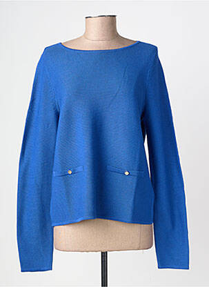 Pull coupe droite manches longues bleu BETTY BARCLAY femme