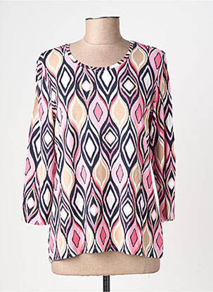 T-shirt manches 3/4 manches 3/4 rose BETTY BARCLAY femme