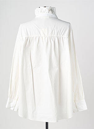 Chemisier coupe droite manches longues beige IN APRIL 1986 femme