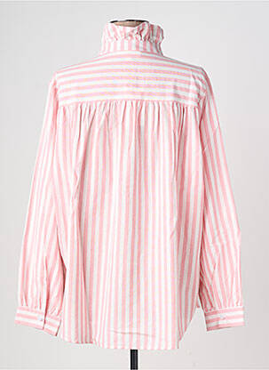Chemisier tissage crêpe manches longues rose IN APRIL 1986 femme