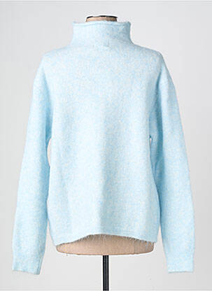 Gilet manches longues resserrée sur le bas bleu IN APRIL 1986 femme