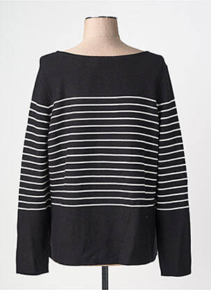 Pull col bateau manches longues noir BETTY BARCLAY femme
