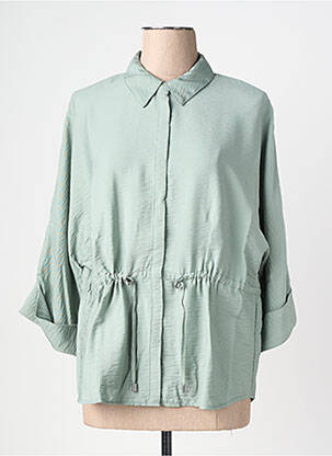 Chemisier tissage crêpe manches 3/4 vert BETTY BARCLAY femme