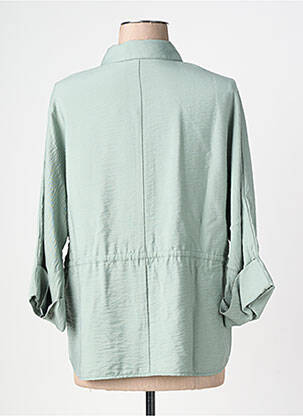 Chemisier tissage crêpe manches 3/4 vert BETTY BARCLAY femme