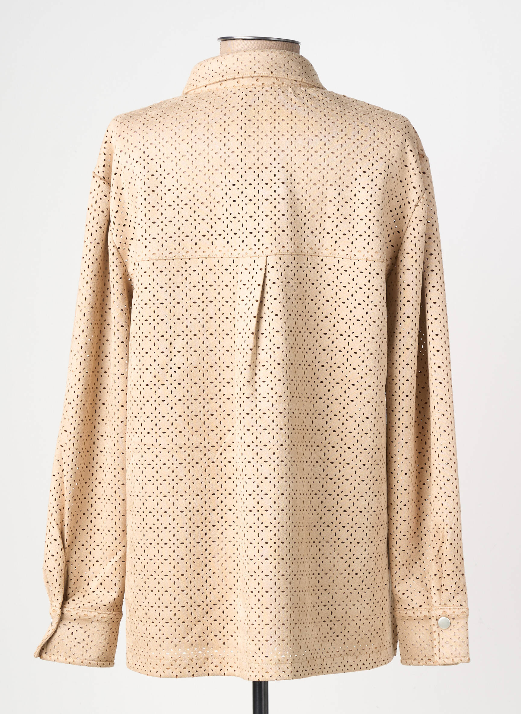 Veste casual tissage suedine beige BETTY BARCLAY femme
