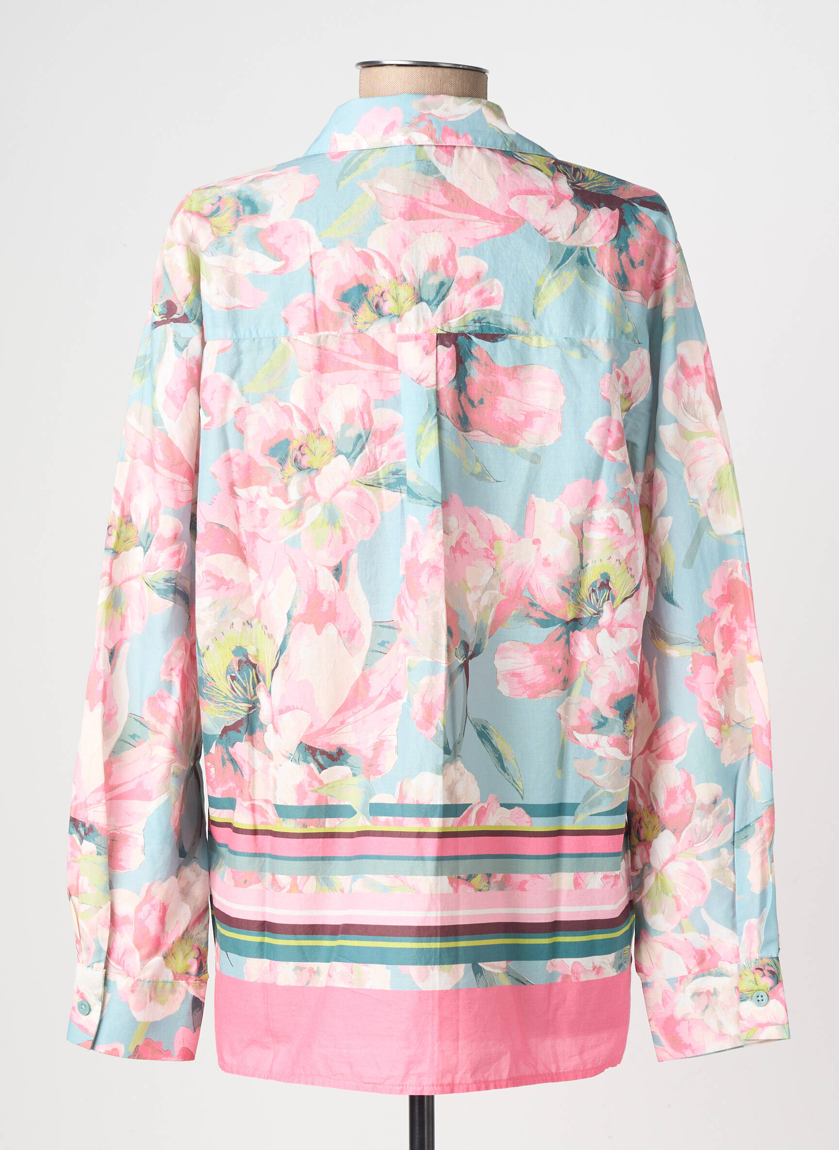 Blouse imprimé fleurs manches longues rose BETTY BARCLAY femme