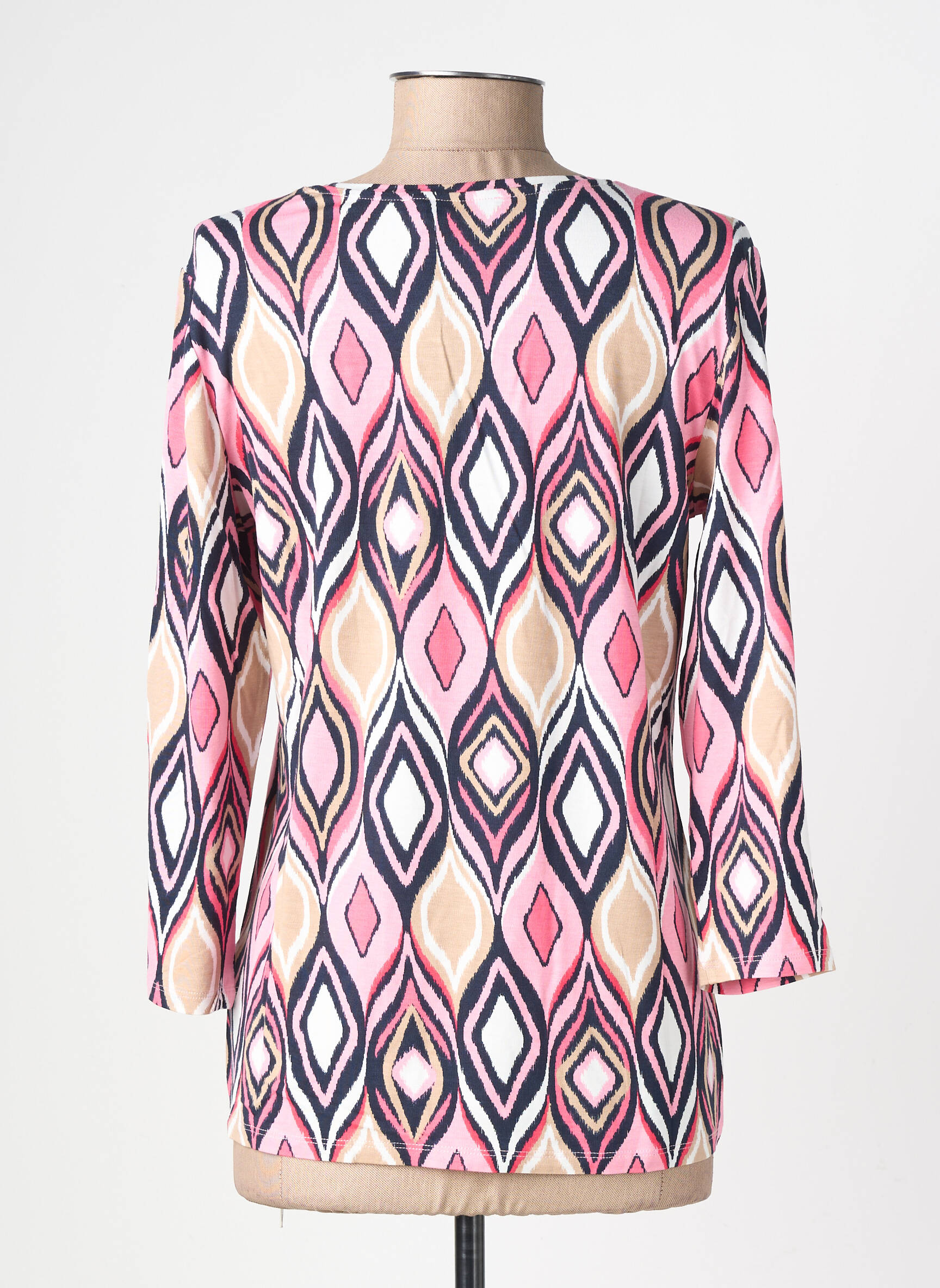 T-shirt manches 3/4 manches 3/4 rose BETTY BARCLAY femme