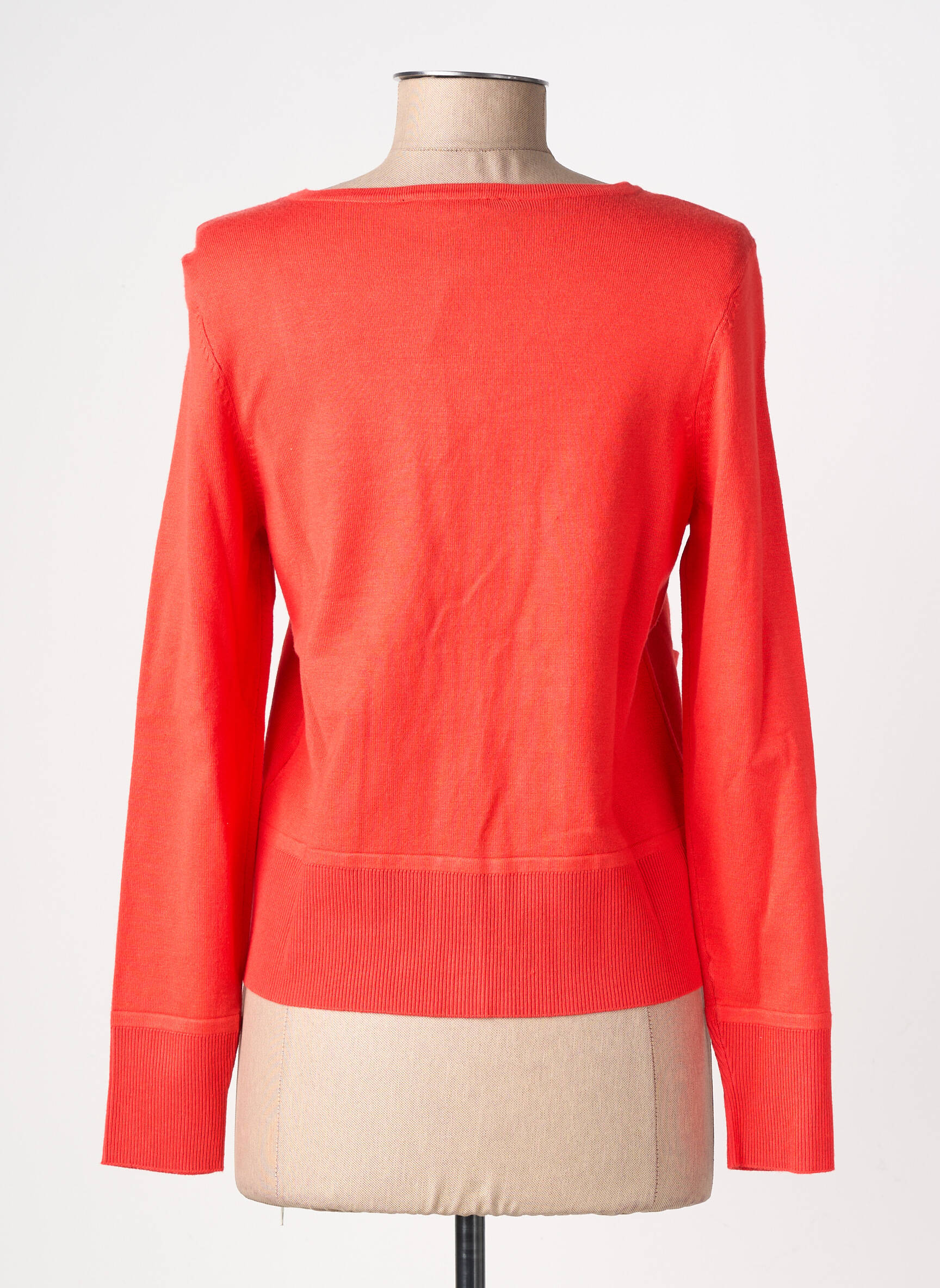 Gilet manches longues col rond rouge BETTY BARCLAY femme