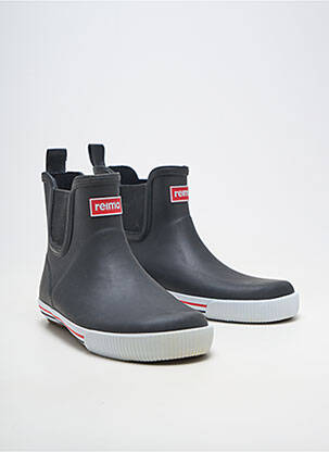 Bottines/boots matière lisse bout rond noir REIMA enfant