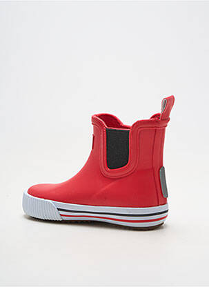 Bottines/boots matière lisse bout rond rouge REIMA enfant