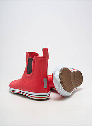 Bottines/boots matière lisse bout rond rouge REIMA enfant