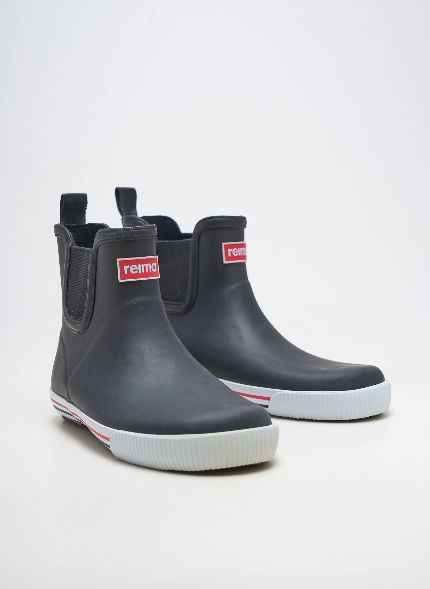Bottines/boots matière lisse bout rond noir REIMA enfant