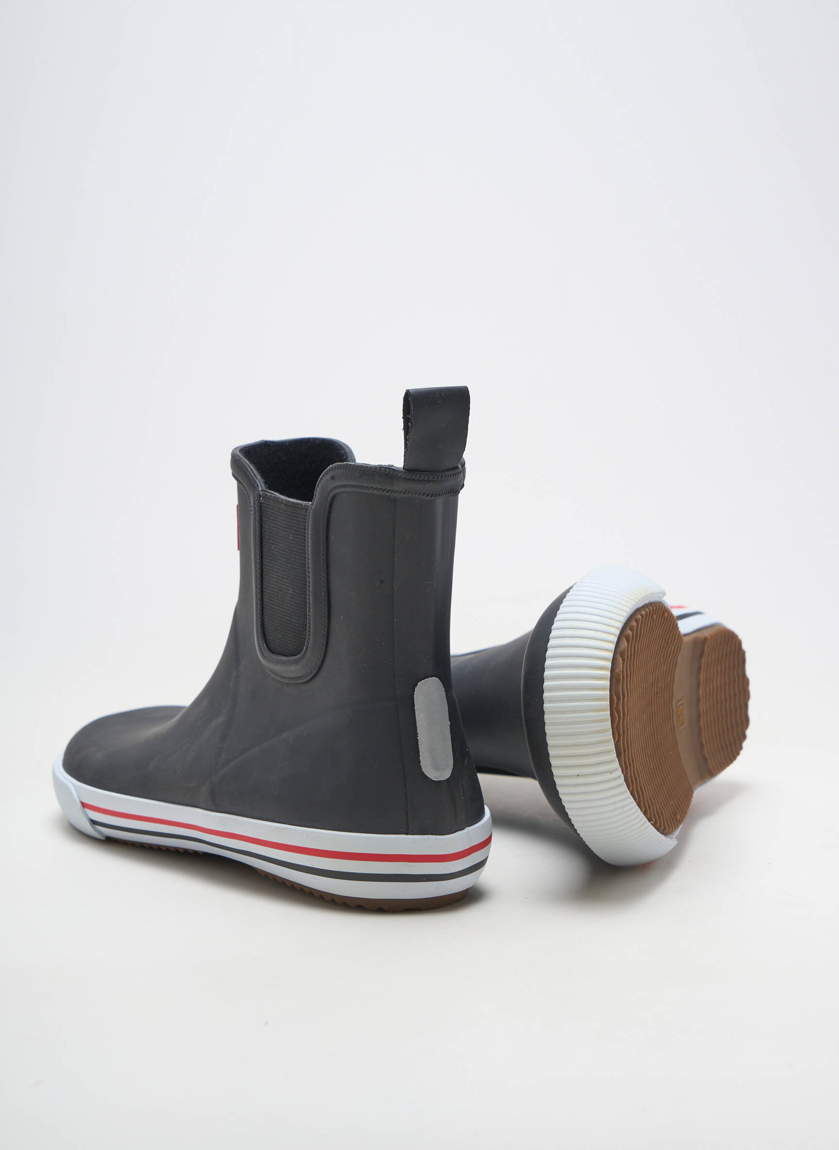 Bottines/boots matière lisse bout rond noir REIMA enfant