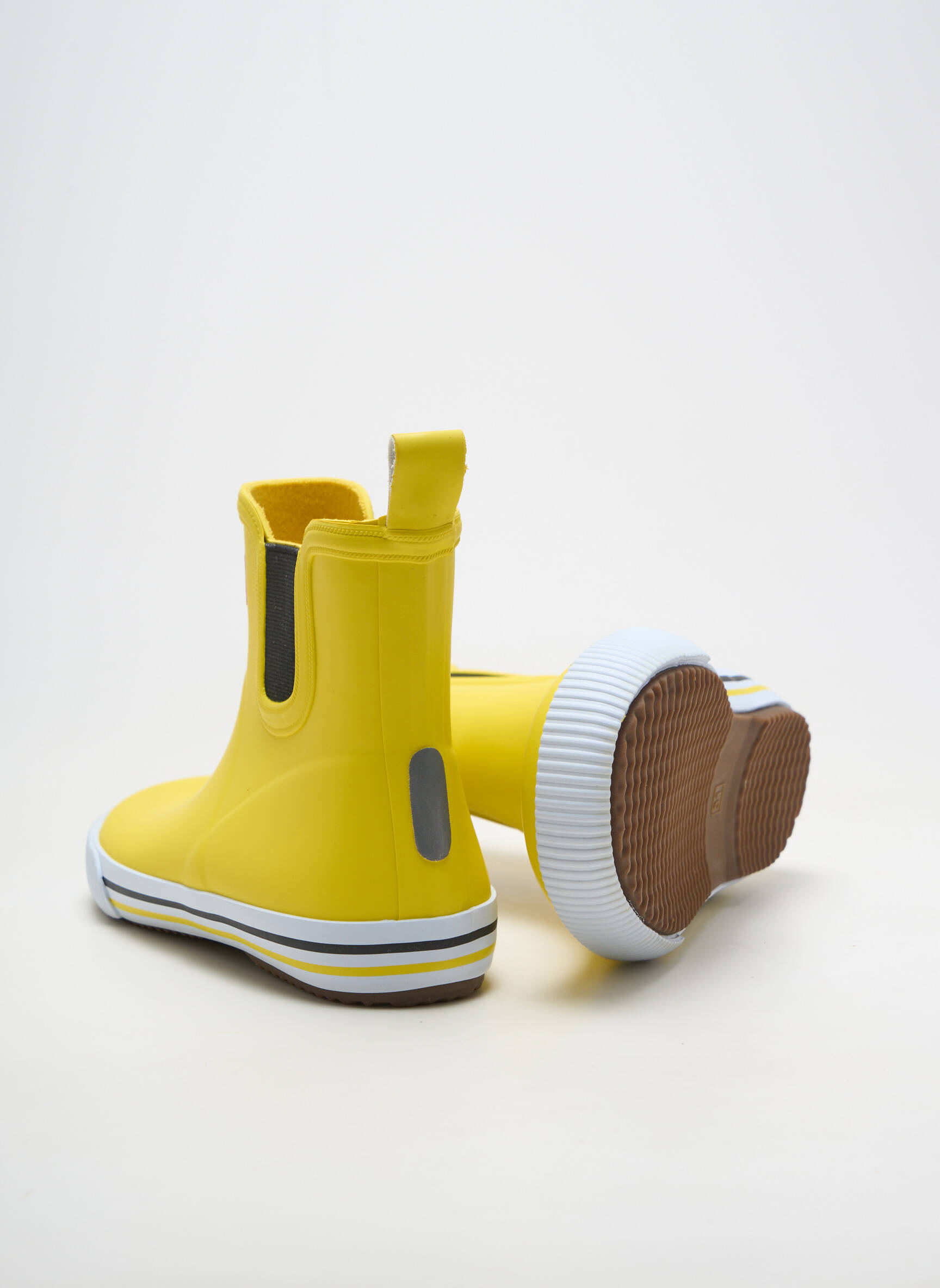 Bottines/boots matière lisse bout rond jaune REIMA enfant