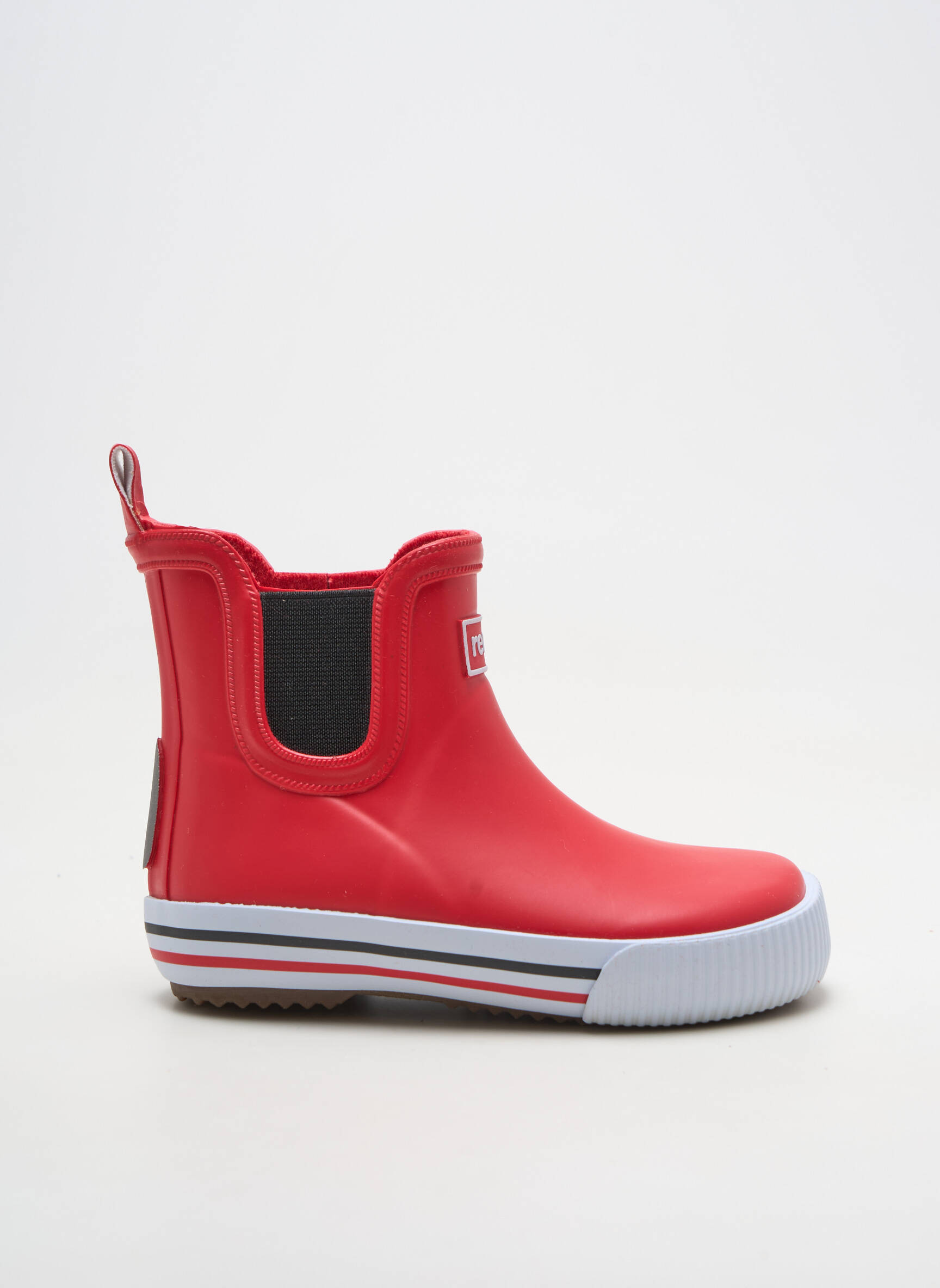 Bottines/boots matière lisse bout rond rouge REIMA enfant
