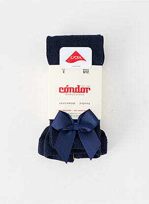 Collants stretch bleu CONDOR fille