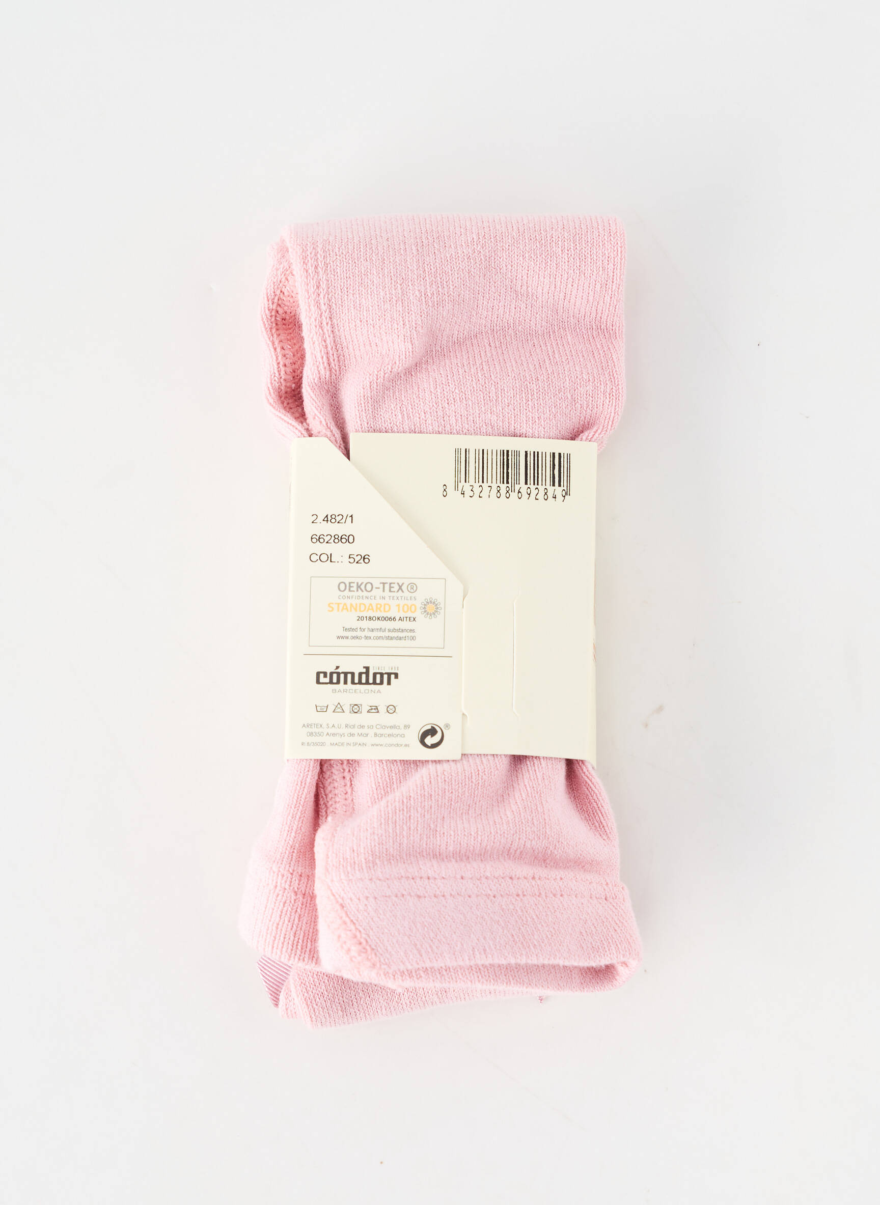 Collants stretch rose CONDOR fille