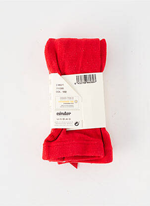 Collants stretch rouge CONDOR fille