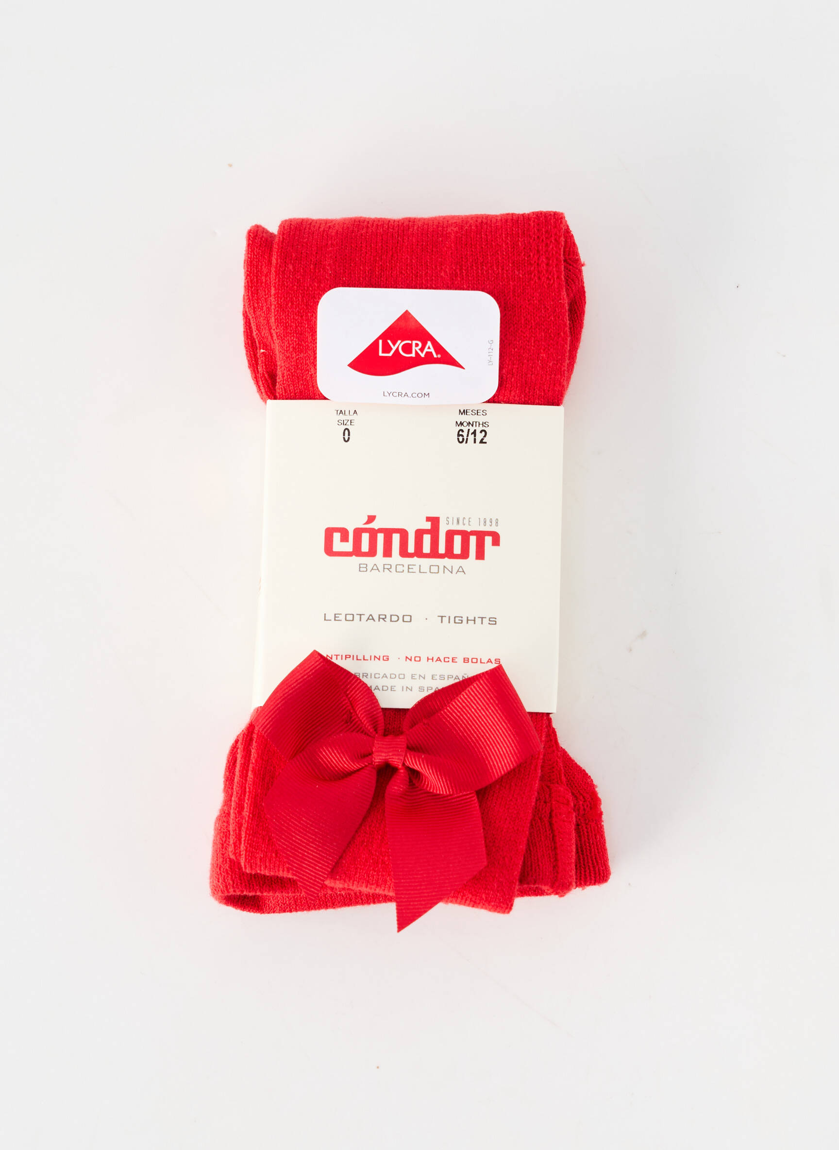 Collants stretch rouge CONDOR fille