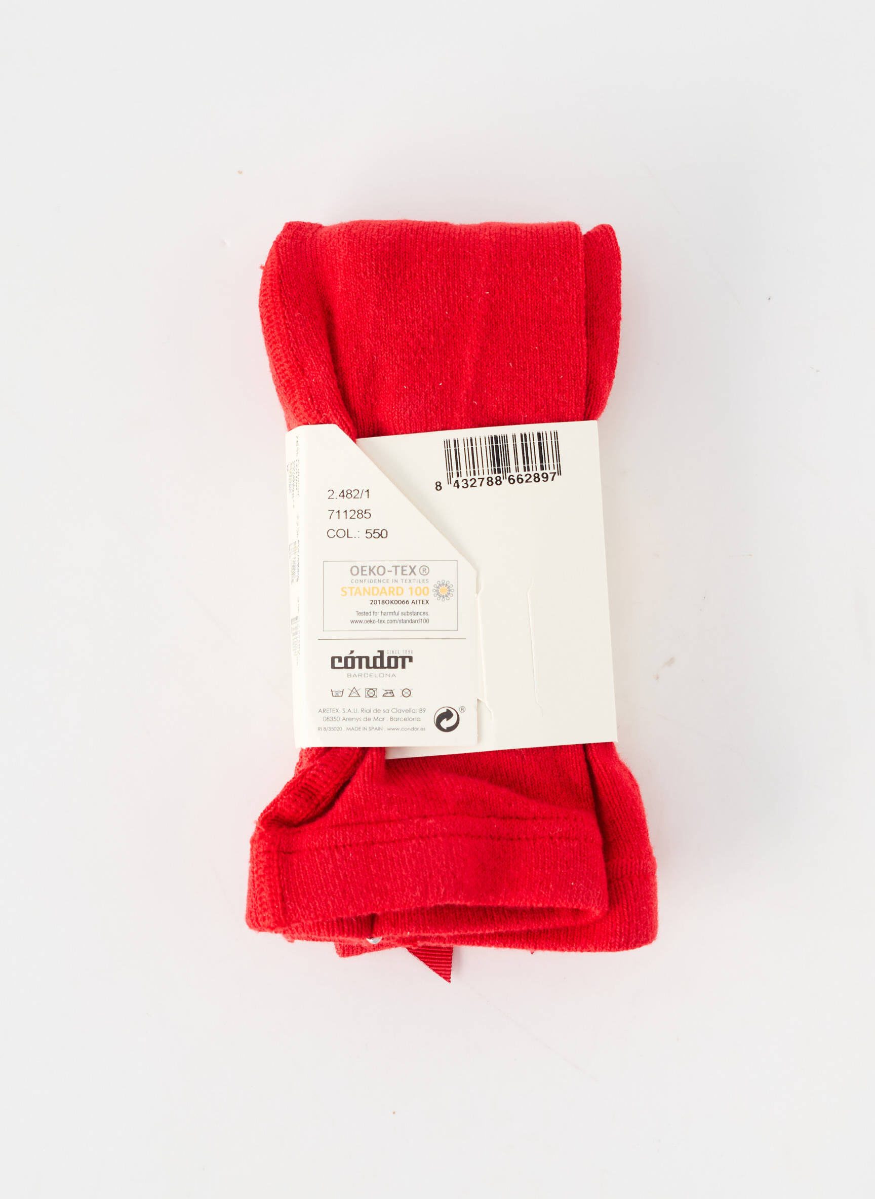 Collants stretch rouge CONDOR fille