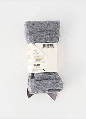 Collants stretch gris CONDOR fille