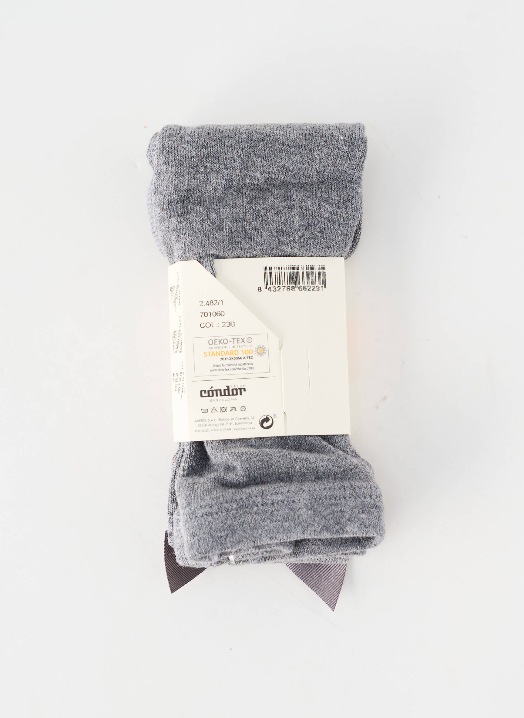 Collants stretch gris CONDOR fille