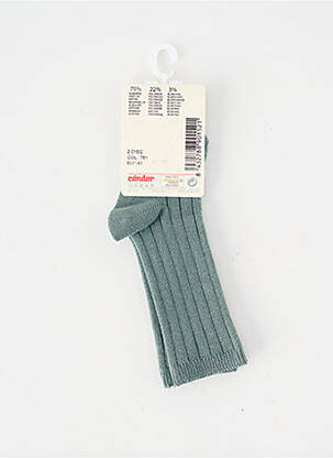 Chaussettes tissage côtelé bleu CONDOR enfant