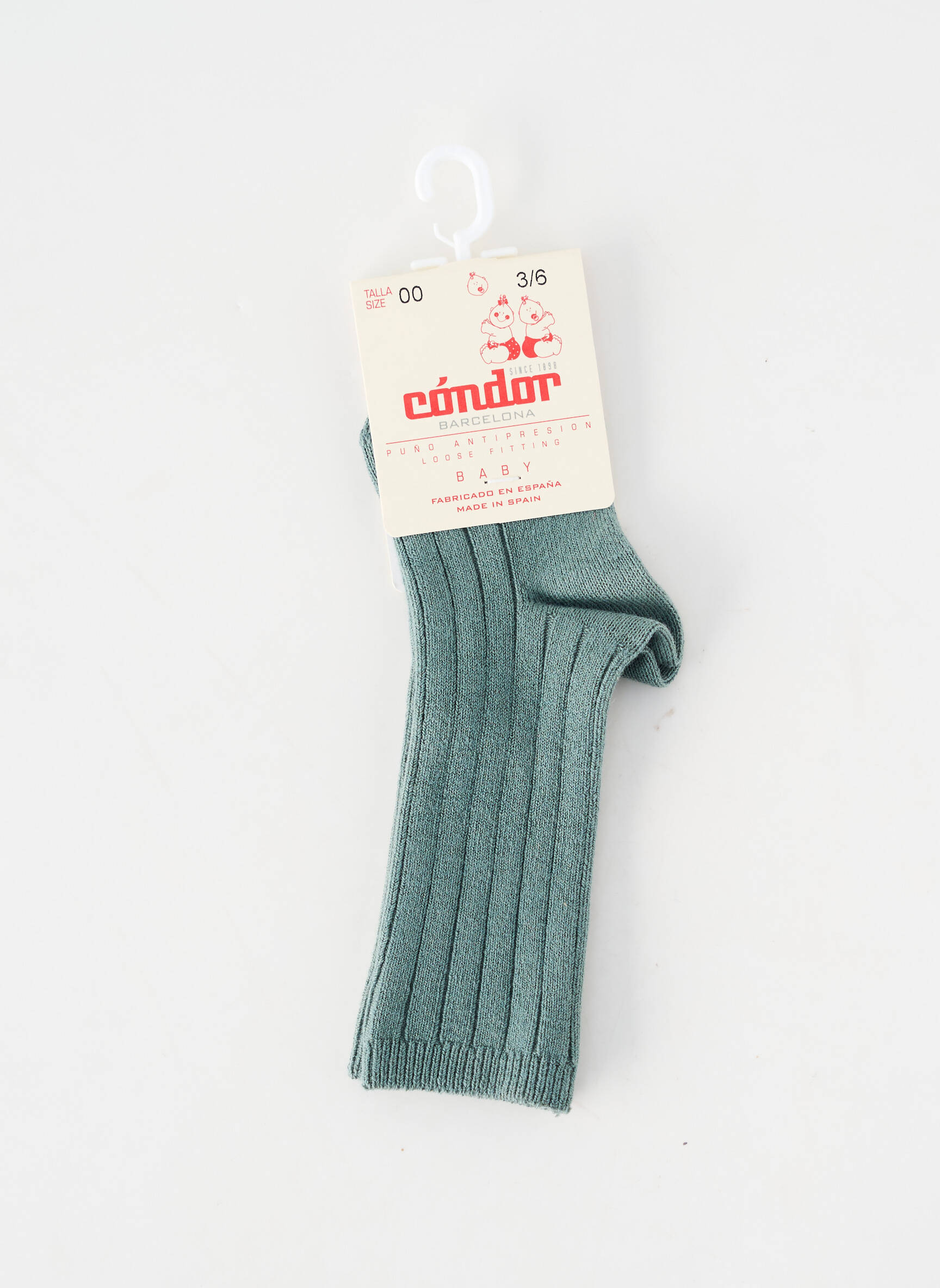 Chaussettes tissage côtelé bleu CONDOR enfant
