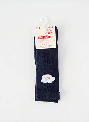 Chaussettes stretch bleu CONDOR enfant