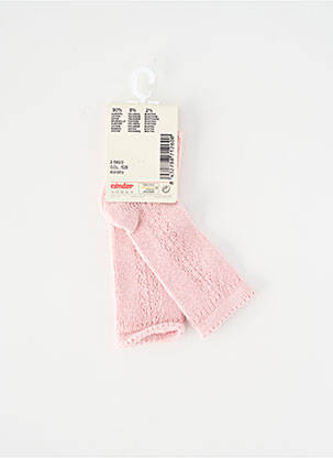 Chaussettes maille fine rose CONDOR fille