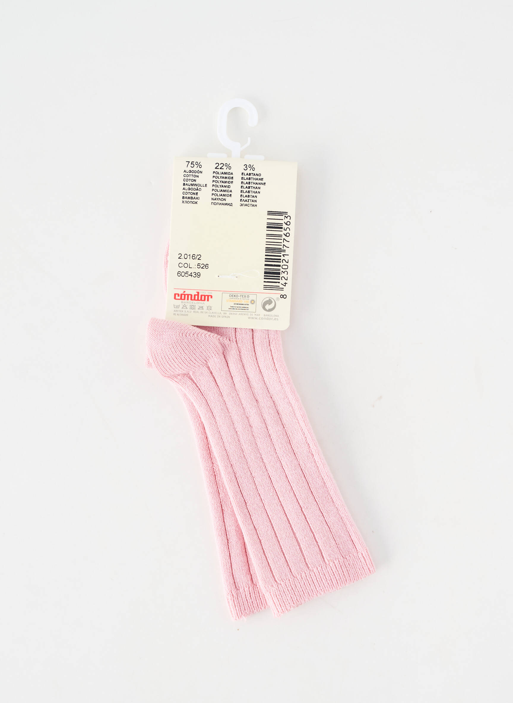 Chaussettes maille fine rose CONDOR fille