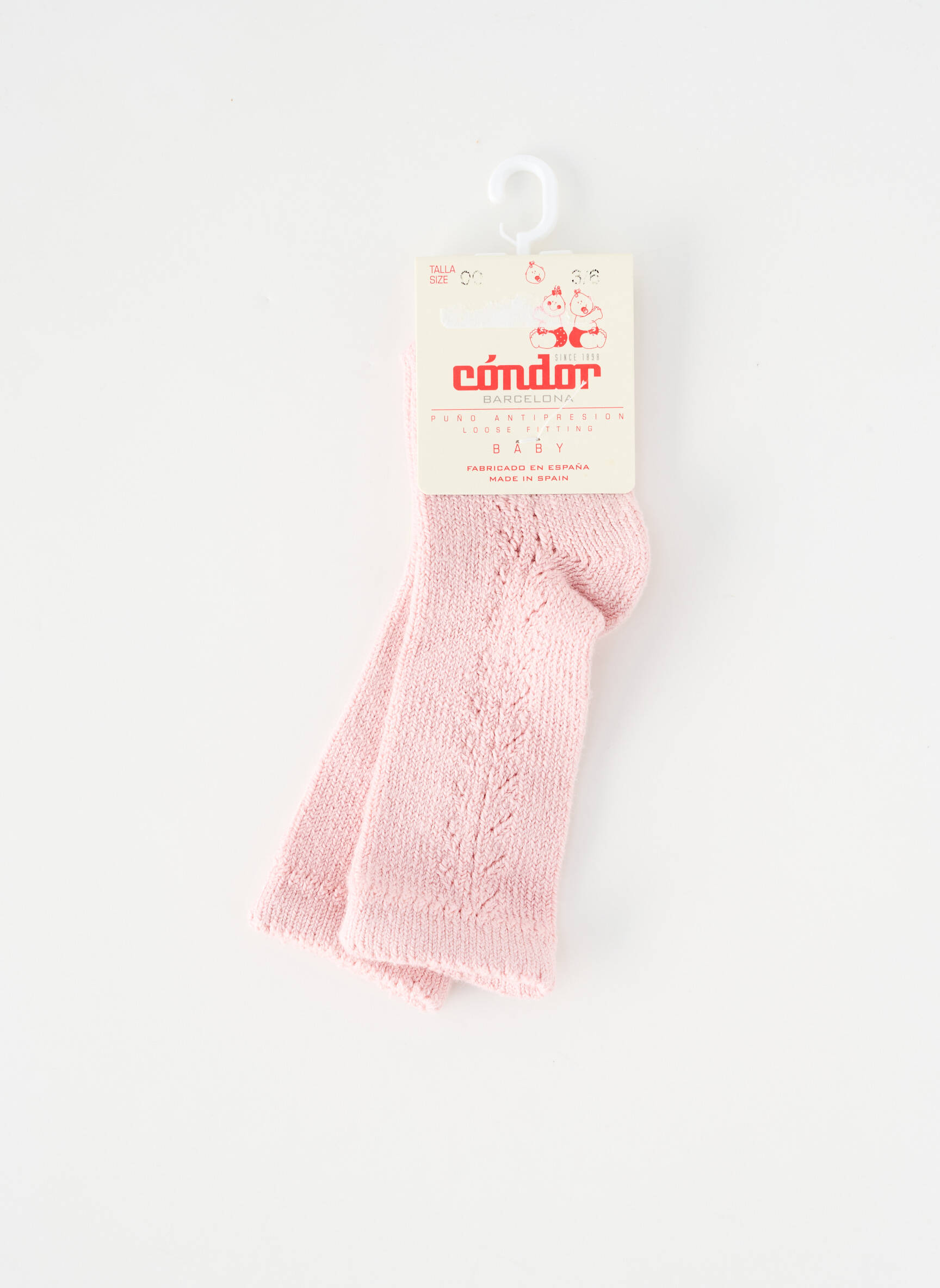 Chaussettes maille fine rose CONDOR fille