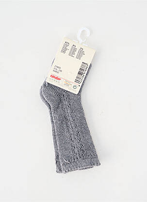 Chaussettes coutures renforcées gris CONDOR enfant
